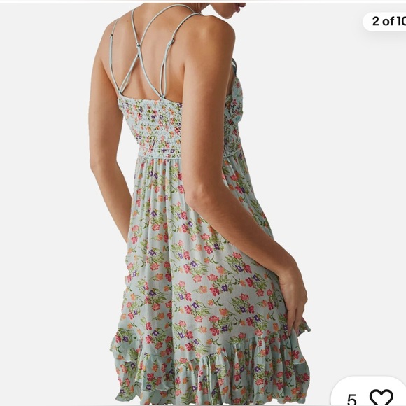 Free People NWT size S Floral Summer sundress - Picture 3 of 8
